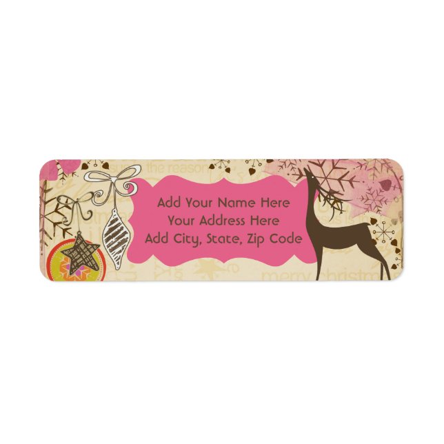 Winter Wonderment Return Address Labels (Front)