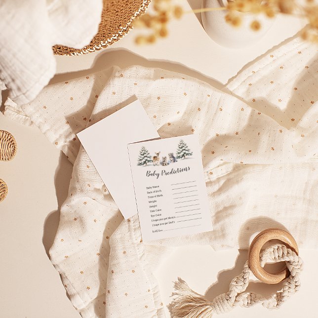 Winter Woodland Animals "Baby Predictions" Game (Creator Uploaded)