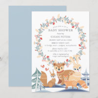 Winter Woodland Animals Baby Shower