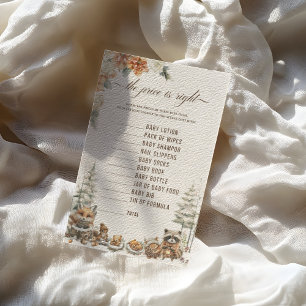 Winter Woodland Animals Baby Shower Price is Right