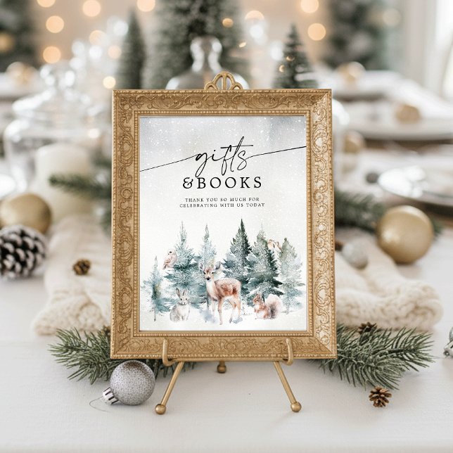 Winter Woodland Baby Cold Outside Gifts & Books Poster (Creator Uploaded)