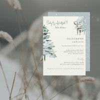 Winter Woodland Baby it's Cold Baby Shower II