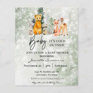 Winter Woodland Baby It's Cold Outside Baby Shower