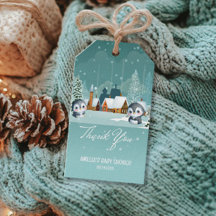  Winter Woodland Baby its cold outside baby shower Gift Tags