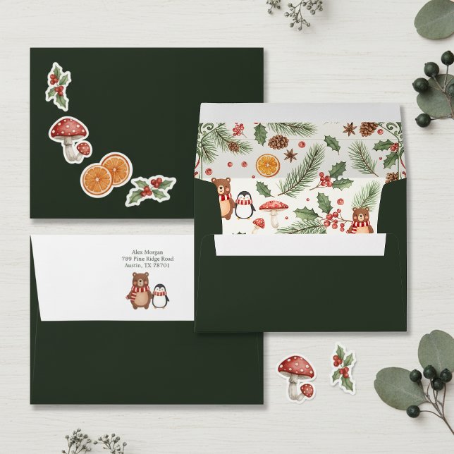 Winter Woodland Baby Shower Envelope (Creator Uploaded)