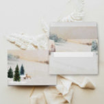 Winter Woodland Baby Shower Invitation Envelope<br><div class="desc">Elegant Winter Woodland Baby Shower Invitation Envelope. Click Personalise to edit all text. Matching items in our store Cava Party Design.</div>