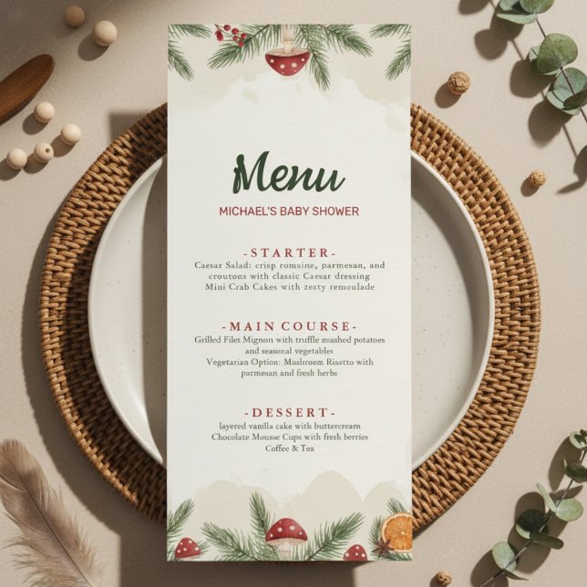 Winter Woodland Baby Shower Menu (Creator Uploaded)