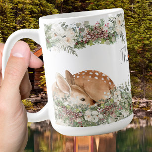 Winter Woodland Deer The Wild One  Coffee Mug