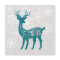 Winter Woodland Elk Deer Snowflake Magnet Card