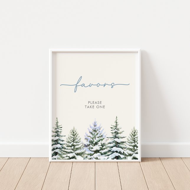 Winter Woodland Favours Sign (Creator Uploaded)