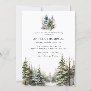 Winter Woodland   Forest Invitations