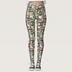 Winter Woodland Friends – Cute Animals (1) Leggings