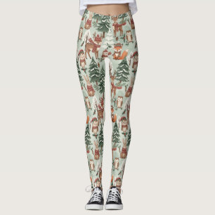 Winter Woodland Friends – Cute Animals (2) Leggings