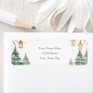 Winter Woodland Return Address Labels – Snowfall