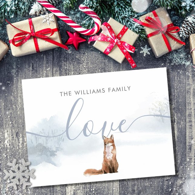 Winter Woodland Scene Fox Postcard (Creator Uploaded)