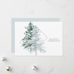 Winter Woodlands Photo Season's Greetings Holiday Card