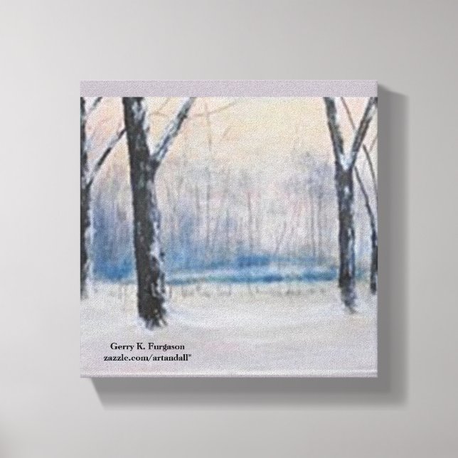 "WINTER WOODS" CANVAS PRINT (Front)