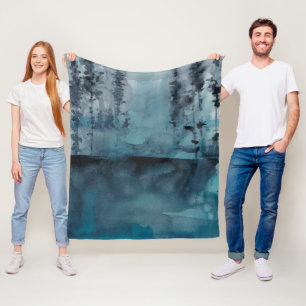 Winter Woods Fleece Blanket