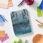 Winter Woods iPad Pro Cover<br><div class="desc">Winter Woods I by Chariklia Zarris. Features dark trees in deep blue hues in a watercolor-like style.</div>