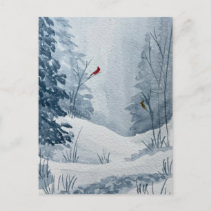 Winter Woods Wonderland Postcard