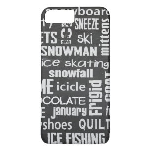 Winter Word Cloud Case-Mate iPhone Case