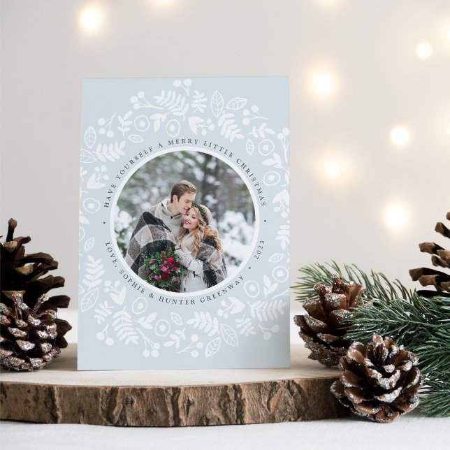 Winter Wreath Holiday Photo Card (Creator Uploaded)
