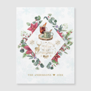 Winter Wreath Script Wish You A Merry Christmas