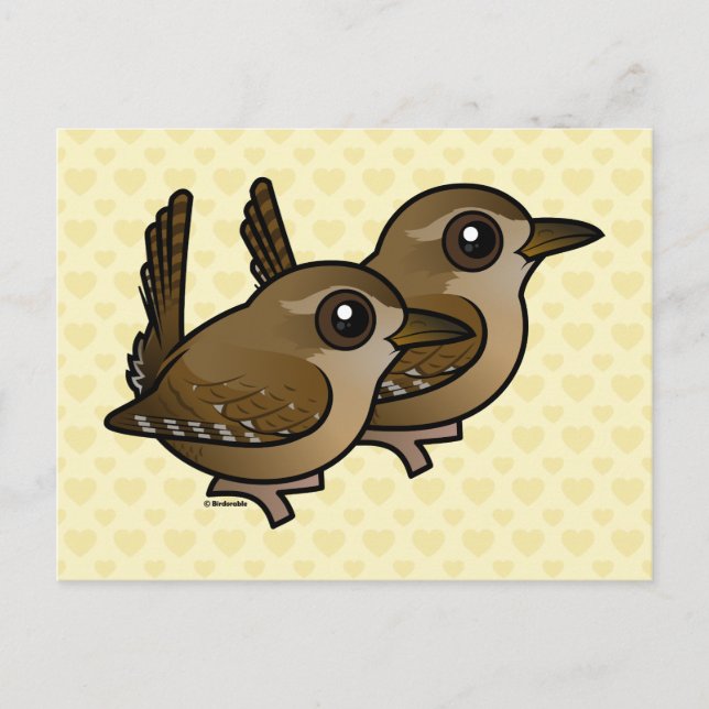Winter Wren Pair Postcard (Front)
