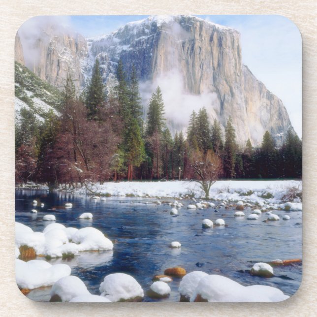 Winter Yosemite National Park Coaster (Front)