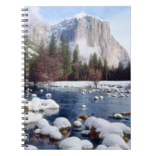 Winter Yosemite National Park Spiral Notebook