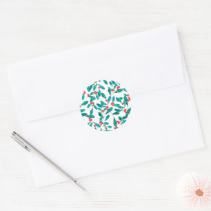 Winterberry (Festive) Classic Round Sticker