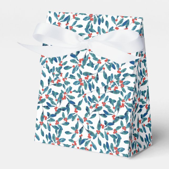 Winterberry (Frost) Favour Box (Front Side)