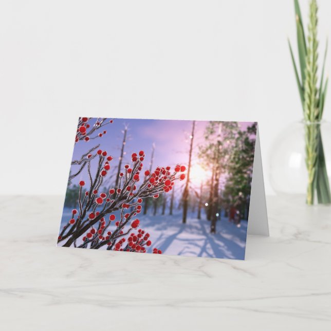 Winterberry in Ice Card (Front)