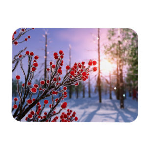 Winterberry in Ice Flexible Magnet