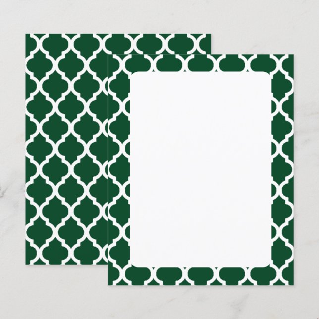 Wintergreen Quatrefoil Pattern (Front/Back)