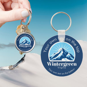 Wintergreen Virginia ski resort gift Key Ring