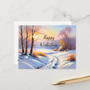 Winterlandschaft im Morgenlicht Postcard