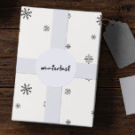 Winterlust | Winter Modern Minimalist Christmas Classic Round Sticker<br><div class="desc">Simple,  stylish “winterlust” quote art stickers in modern minimalist handwriting style typography inspired by the love of winter,  christmas,  xmas,  snow and cosy days!</div>