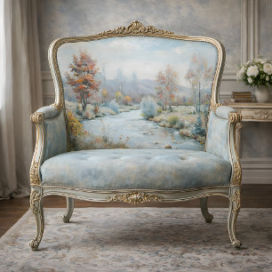 Winter's Dawn - Pastel Autumn River Decoupage Tissue Paper