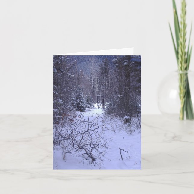 Winter's Doorway Holiday Card (Front)