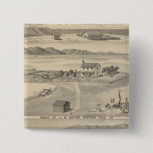 Winters Dutton ranch 15 Cm Square Badge