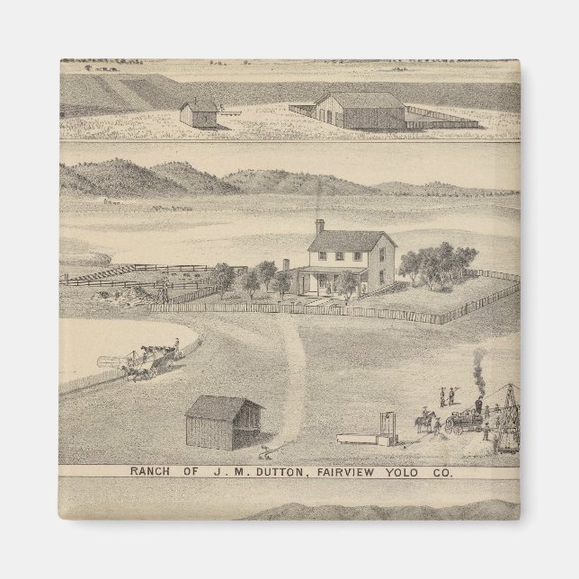 Winters Dutton ranch Magnet (Front)