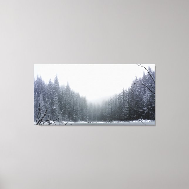 Winter's Enchroachment Canvas Print (Front)