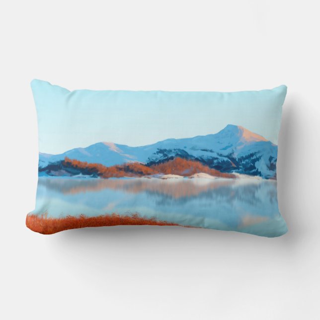 Winter's Farewell Lumbar Cushion (Front)
