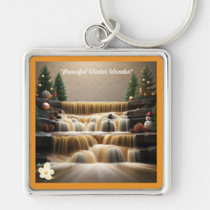 "Winter's Gentle Flow" Key Ring