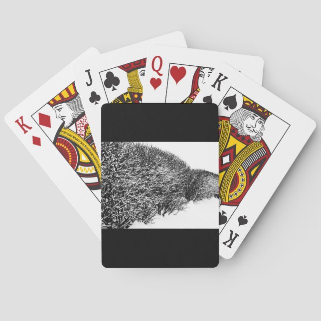winter's hedge playing cards (Back)