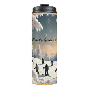 "Winter's Magical Touch" Thermal Tumbler