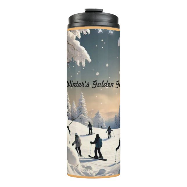 "Winter's Magical Touch" Thermal Tumbler (Front)