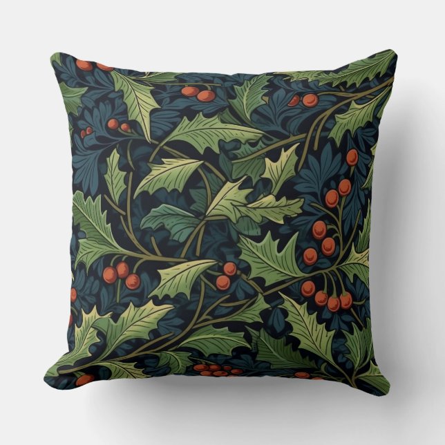 Winter's Morris Garden Botanical Cushion (Front)