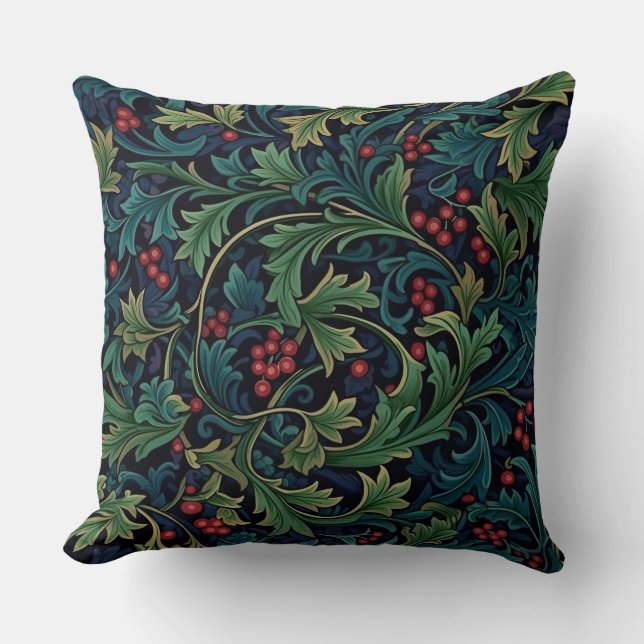 Winter's Morris Garden Botanical Cushion (Front)
